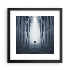 Affiche dans un cadre noir - Poster - Tout est simple et clair - 30x30 cm