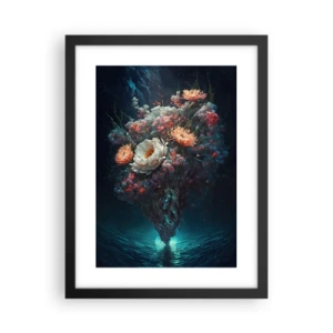 Affiche dans un cadre noir - Poster - Un étrange jardin - 30x40 cm