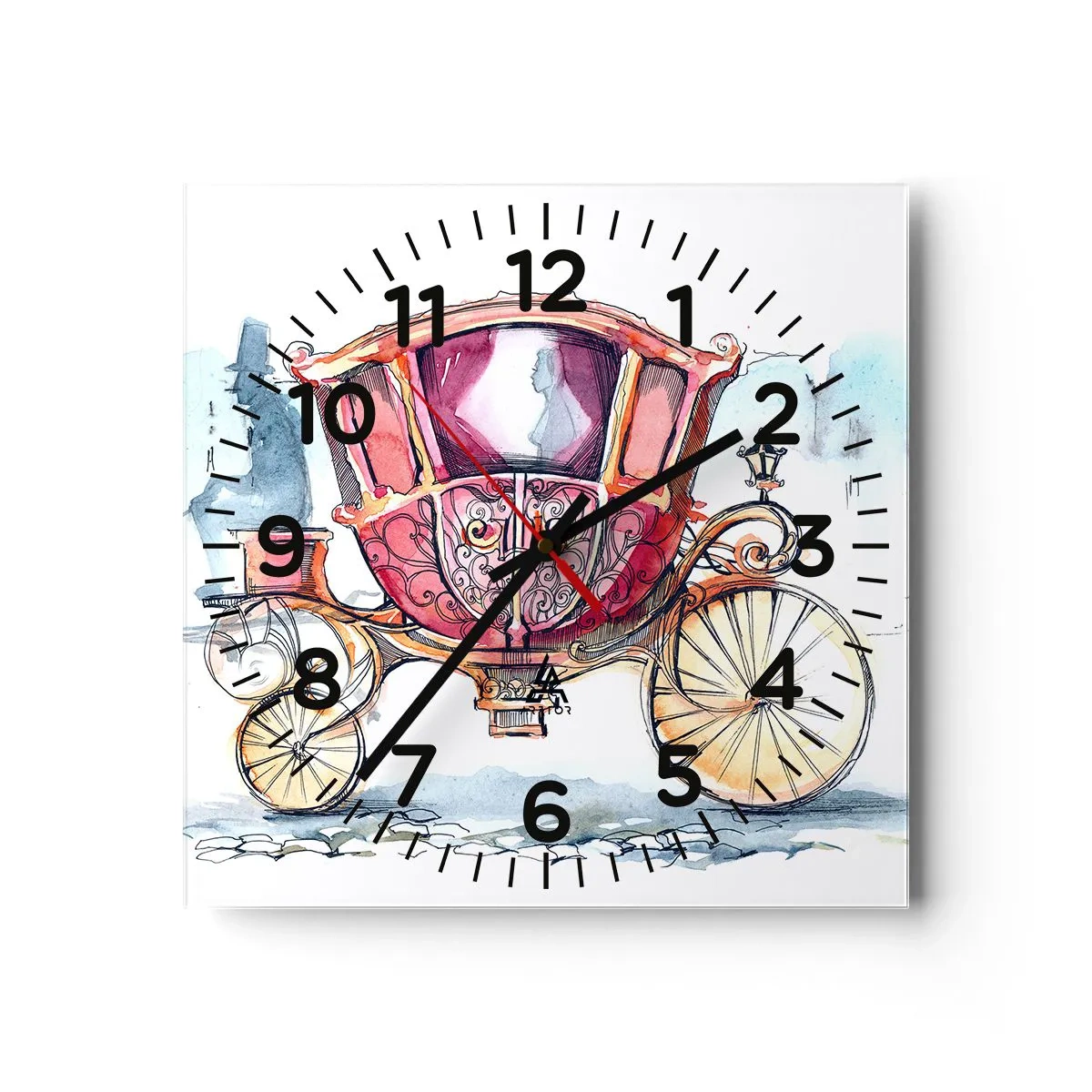 Horloge murale - Pendule murale - À un mariage ou à un bal ? - 40x40 cm