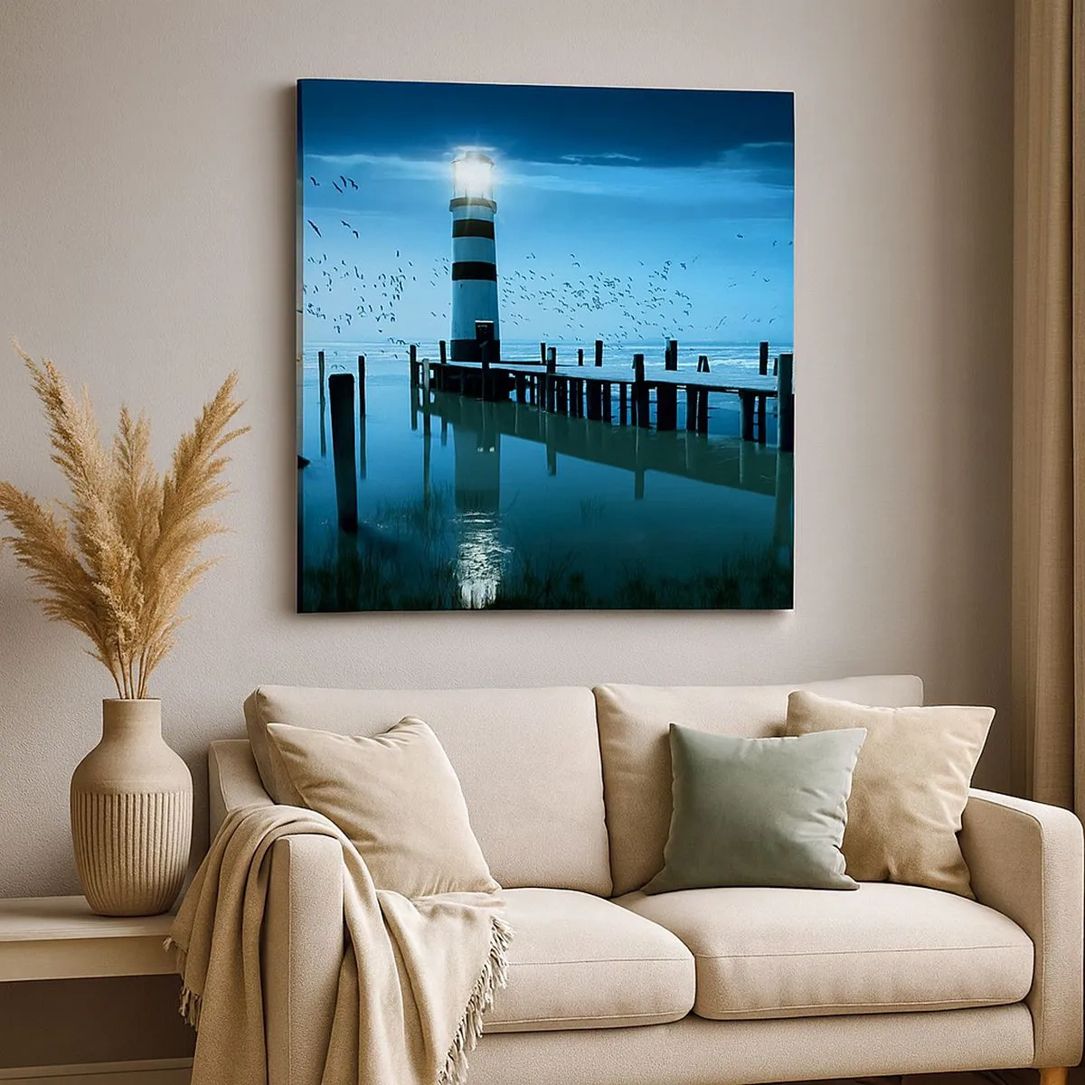 Impression sur toile - Image sur toile - Et tu n'as pas peur du noir - 30x30 cm