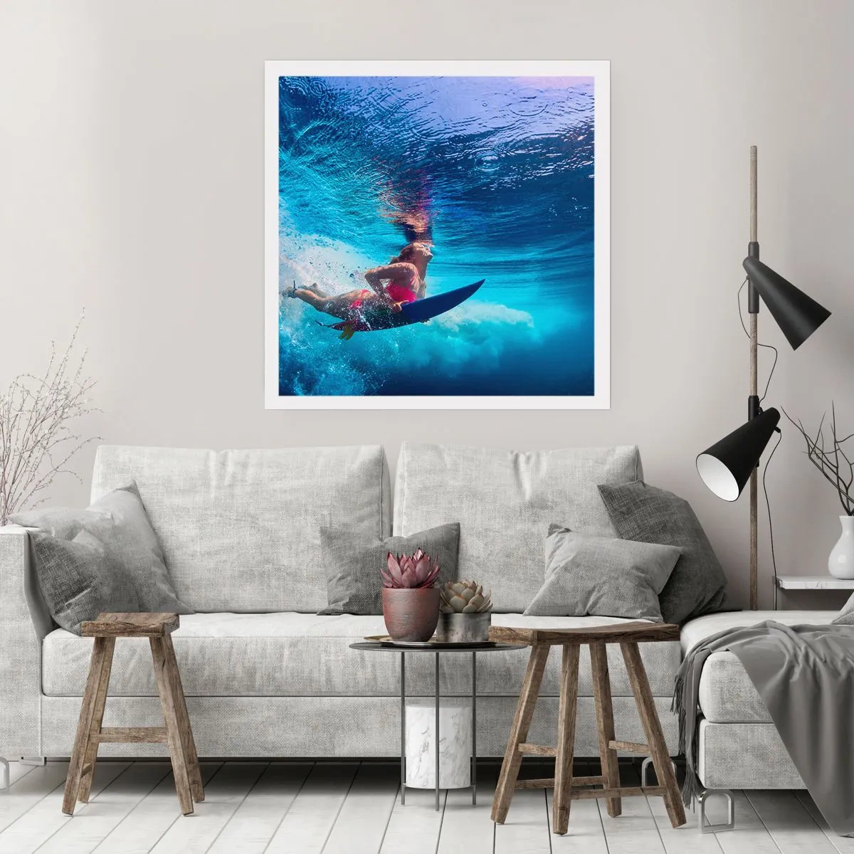 Affiche - Poster - Joie profonde - 30x30 cm