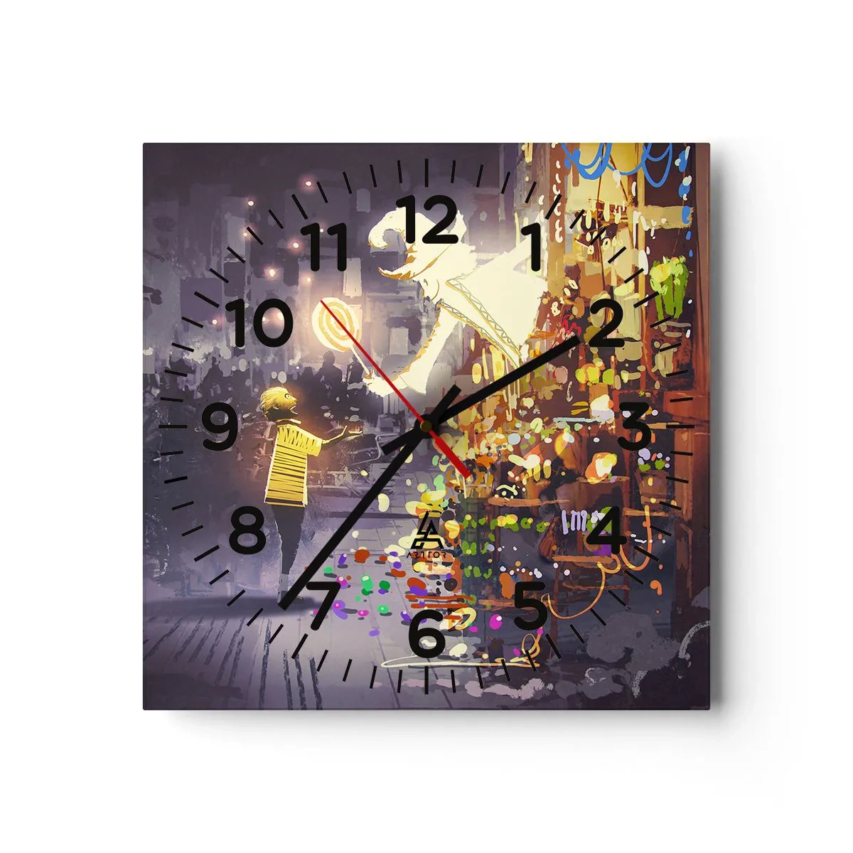 Horloge murale - Pendule murale - La magie existe - 30x30 cm