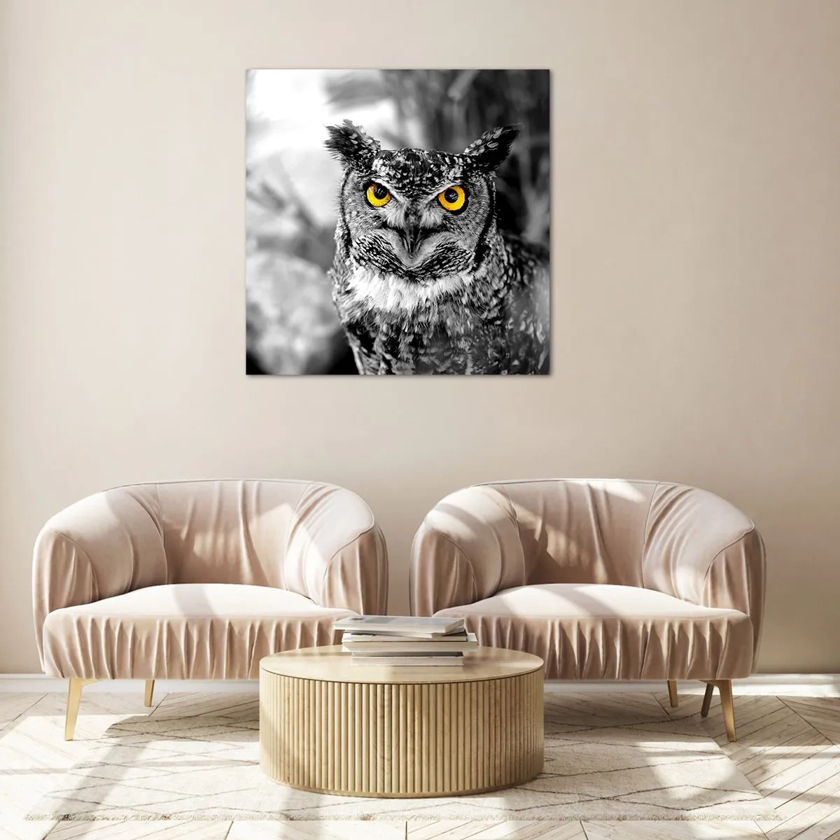 Impression sur verre - Image sur verre - Rien ne se cachera - 70x70 cm