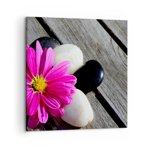 Impression sur toile - Image sur toile - Repos sur la jetée - 50x50 cm