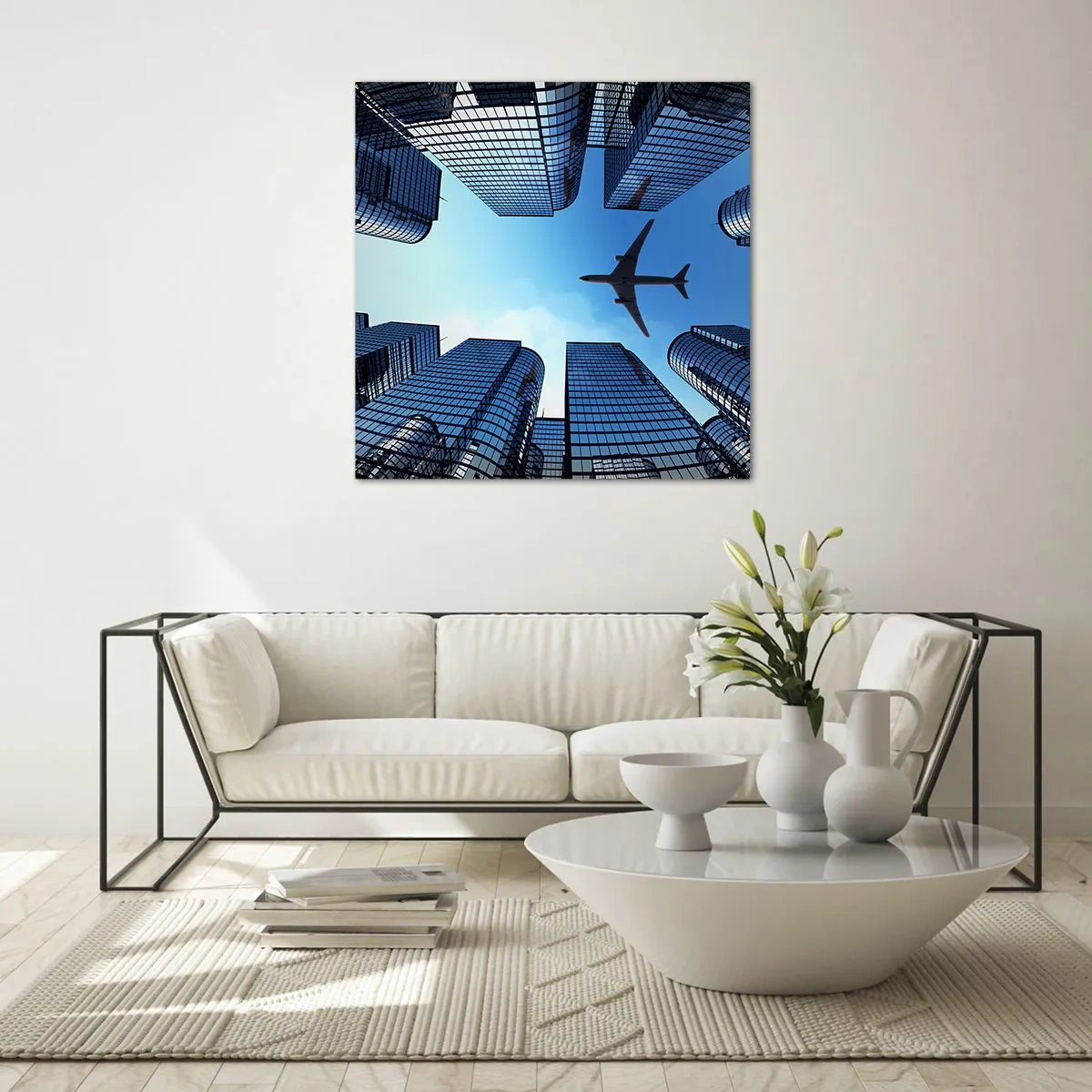 Impression sur verre - Image sur verre - La vue depuis le ravin de verre - 70x70 cm