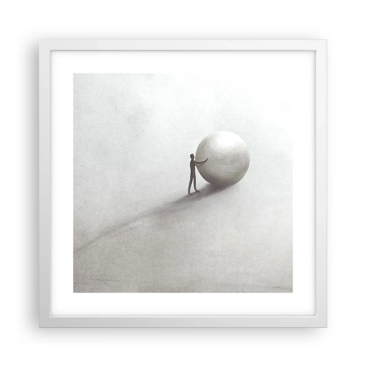 Affiche dans un cadre blanc - Poster - Jeu de la vie - 40x40 cm