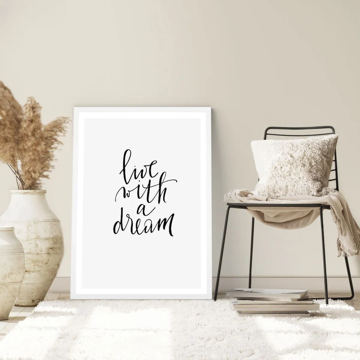 Affiche dans un cadre blanc - Poster - Bien sur - 40x50 cm