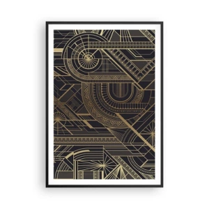 Affiche dans un cadre noir - Poster - Concept, idée, plan - 70x100 cm