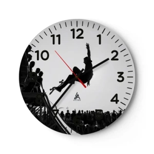 Horloge murale - Pendule murale - Héros et spectateurs - 30x30 cm