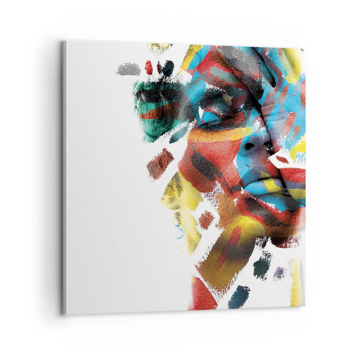 Impression sur toile - Image sur toile - Personnalité colorée - 60x60 cm