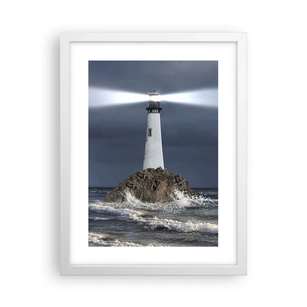 Affiche dans un cadre blanc - Poster - I… i… ici ! - 30x40 cm