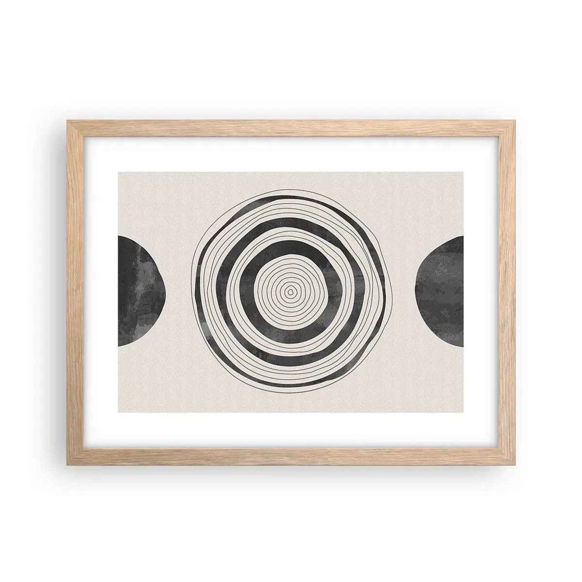 Affiche dans un chêne clair - Poster - Ce qui est important c'est ce qu'il y a entre les deux - 40x30 cm