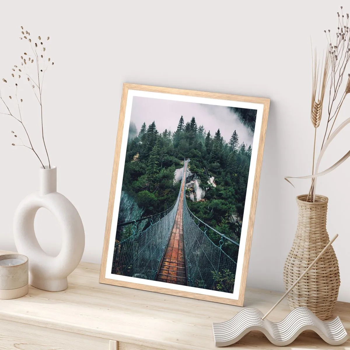 Affiche dans un chêne clair - Poster - Uniquement pour les aigles - 70x100 cm