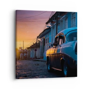 Impression sur toile - Image sur toile - Ici, le temps ralentit - 30x30 cm