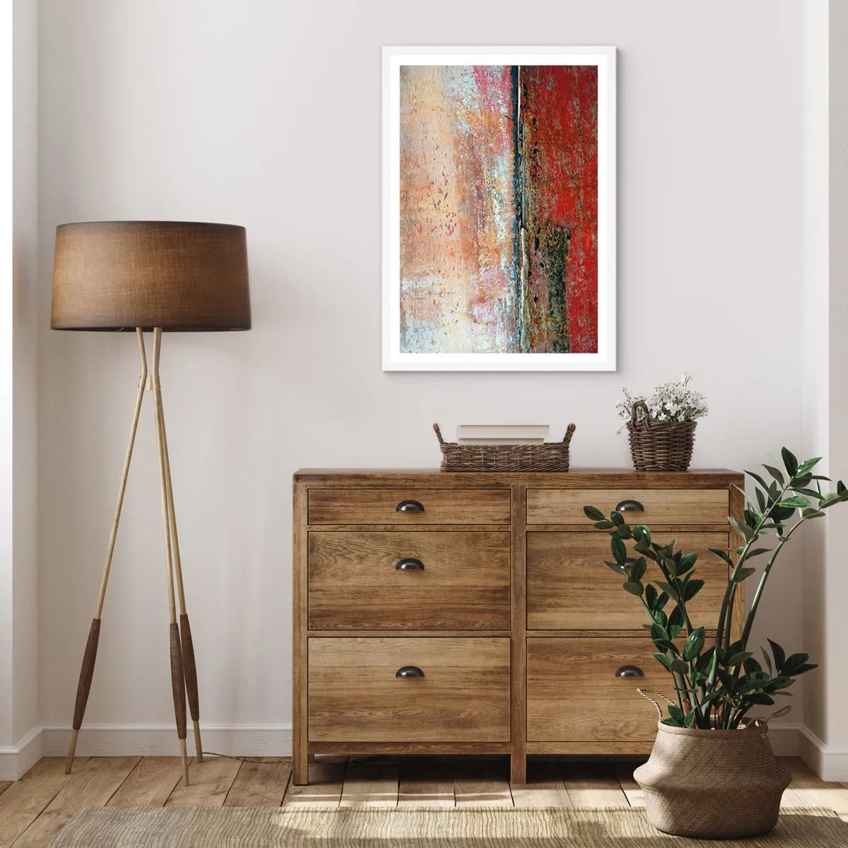 Affiche dans un cadre blanc - Poster - C'est peut-être la mer - 50x70 cm