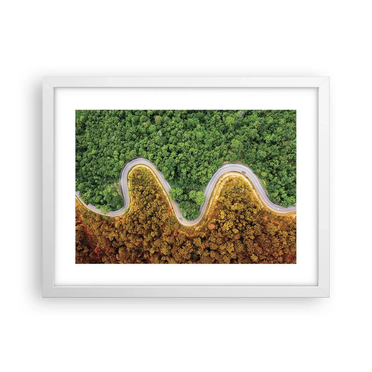 Affiche dans un cadre blanc - Poster - Frontieres et differences - 40x30 cm