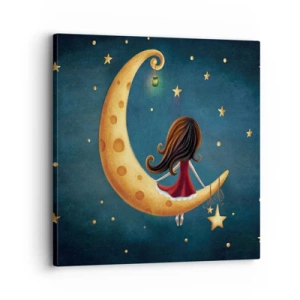 Impression sur toile - Image sur toile - Il était une fois... - 30x30 cm