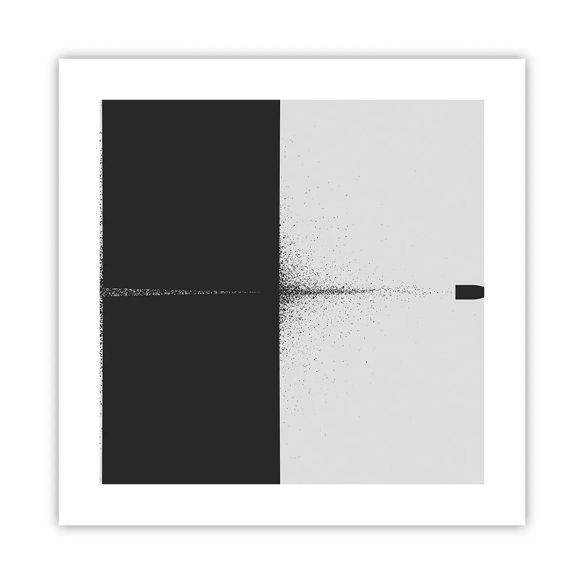 Affiche - Poster - Droit au but - 40x40 cm