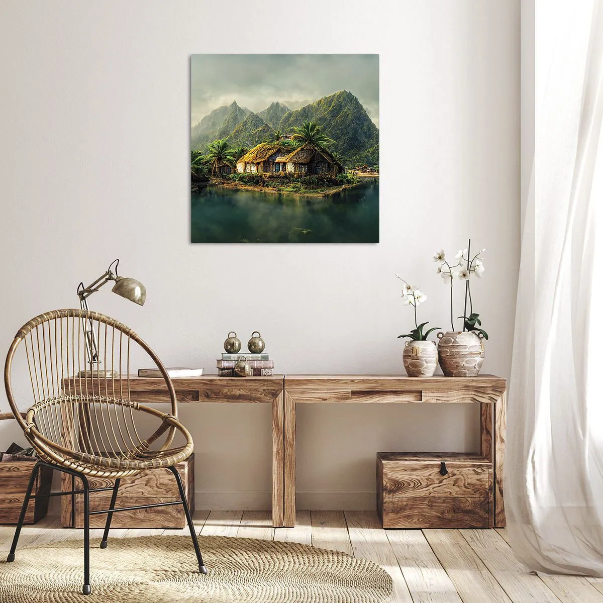 Impression sur toile - Image sur toile - Paradis tropical - 30x30 cm