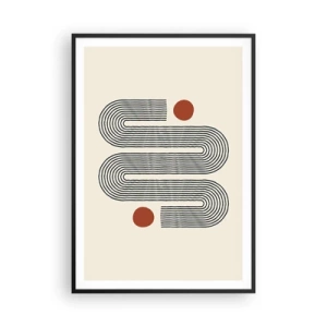 Affiche dans un cadre noir - Poster - Du début à la fin - 70x100 cm