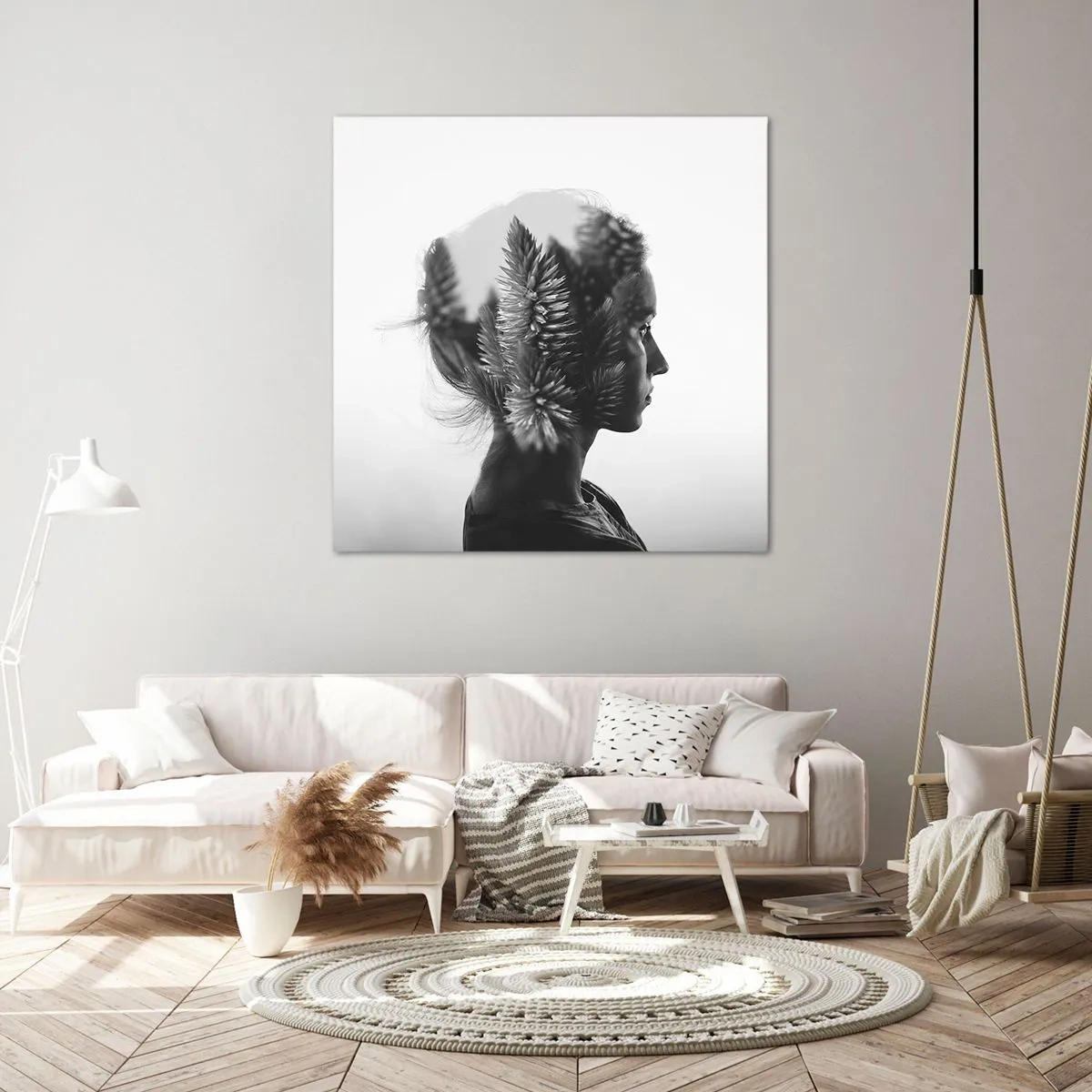 Impression sur toile - Image sur toile - Dame de la pinède - 40x40 cm