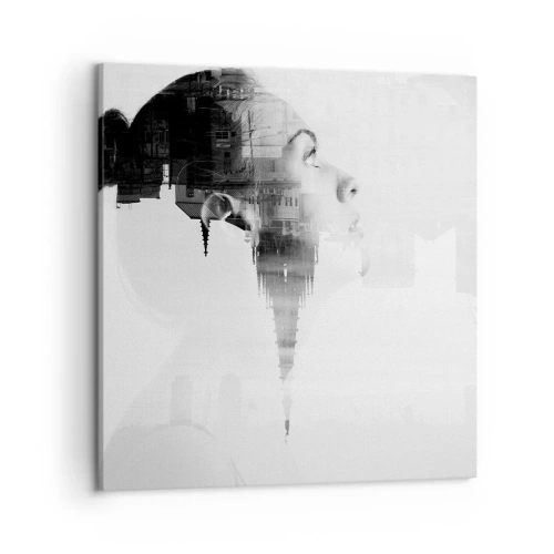 Impression sur toile - Image sur toile - Des deux côtés du verre - 50x50 cm