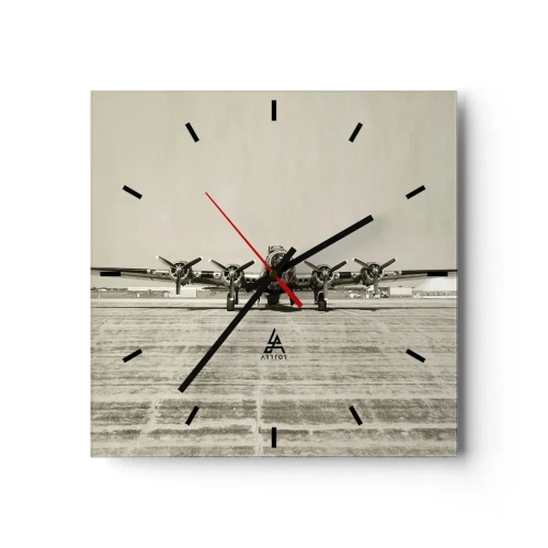 Horloge murale - Pendule murale - Toujours prêt! - 40x40 cm