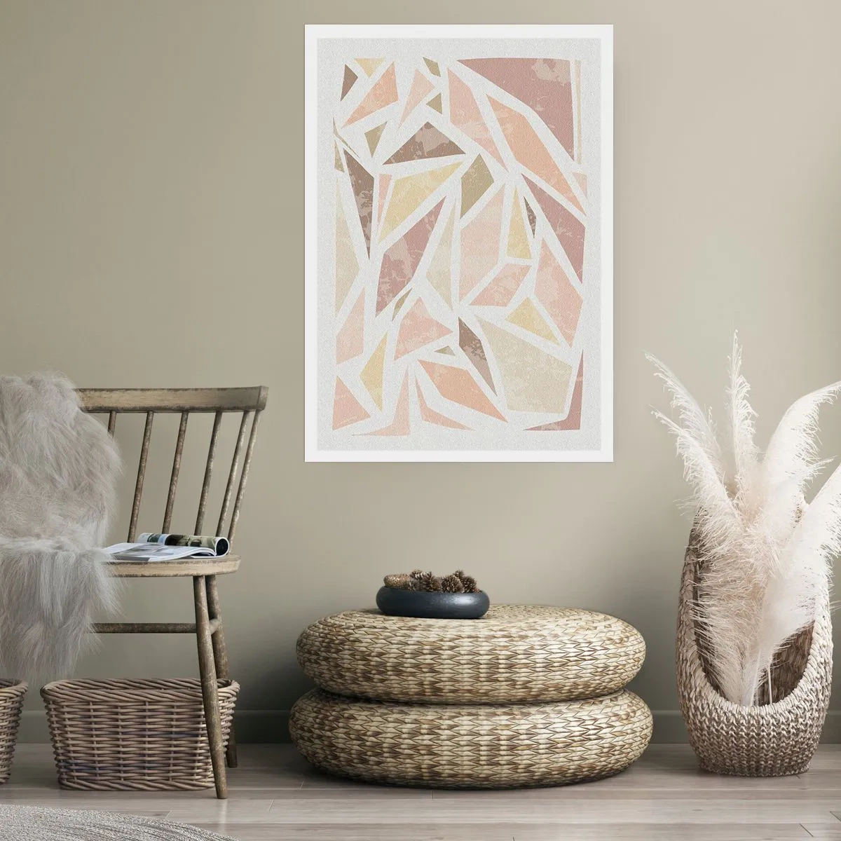 Affiche - Poster - Composition de vitraux - 70x100 cm