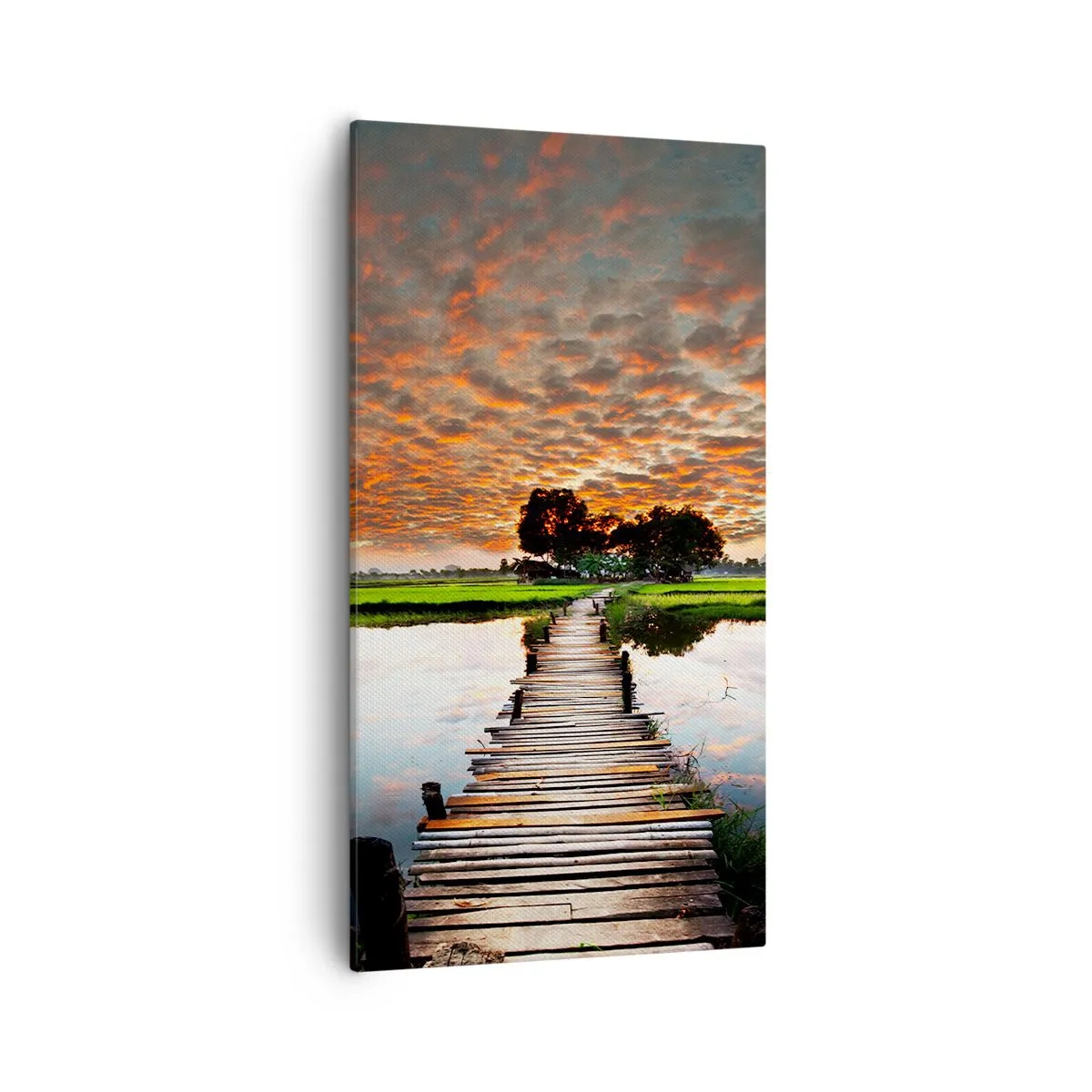 Impression sur toile - Image sur toile - Étendez vos bras - respirez - 55x100 cm