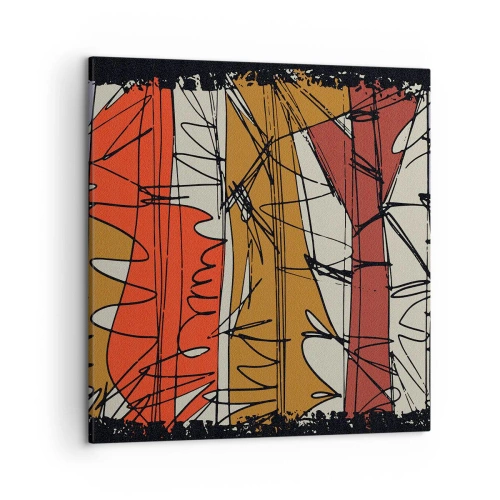 Impression sur toile - Image sur toile - Composition spontanée - 50x50 cm