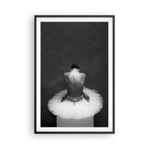 Affiche dans un cadre noir - Poster - C'est justement en train de fleurir - 61x91 cm