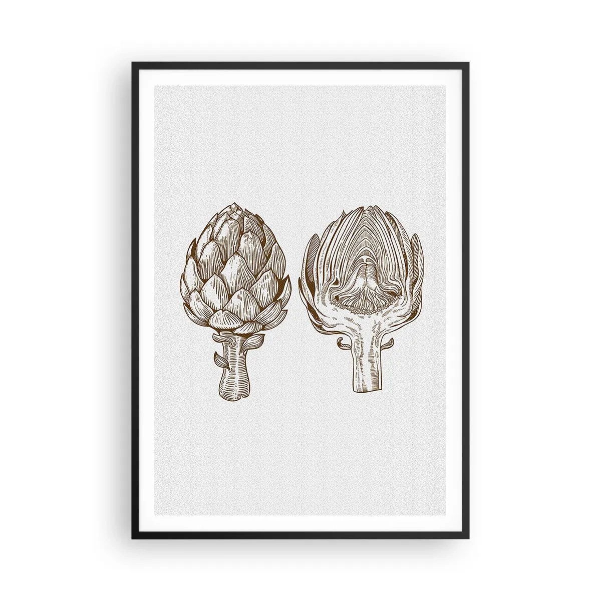 Affiche dans un cadre noir - Poster - Leçon d’anatomie - 70x100 cm