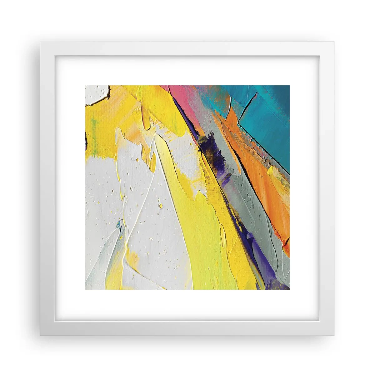 Affiche dans un cadre blanc - Poster - Anatomie du monde - 30x30 cm