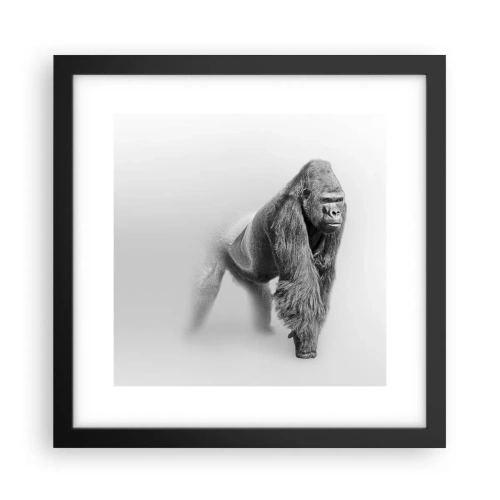 Affiche dans un cadre noir - Poster - Confiant en sa force - 30x30 cm