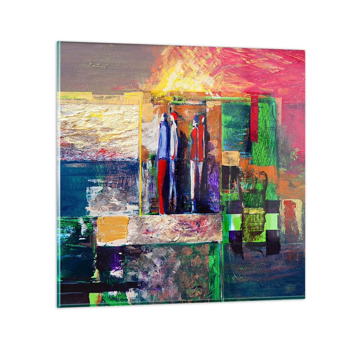 Impression sur verre - Image sur verre - Relations et émotions - 30x30 cm
