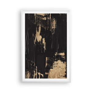 Affiche dans un cadre blanc - Poster - Empreinte du toucher - 61x91 cm