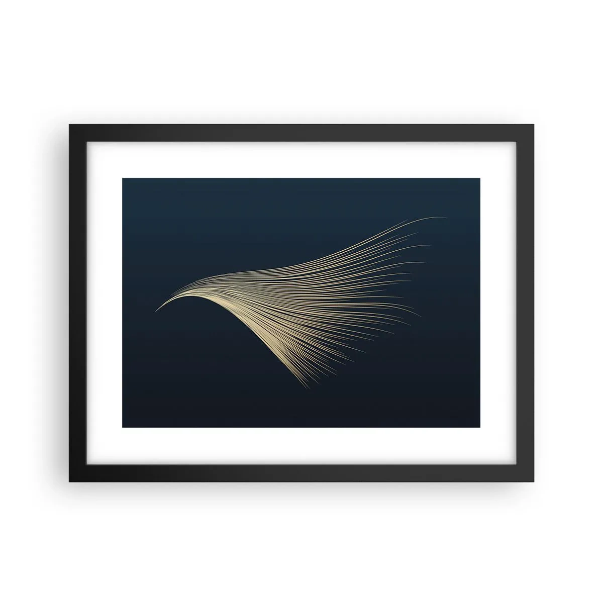 Affiche dans un cadre noir - Poster - Comme les cheveux d'un ange - 40x30 cm