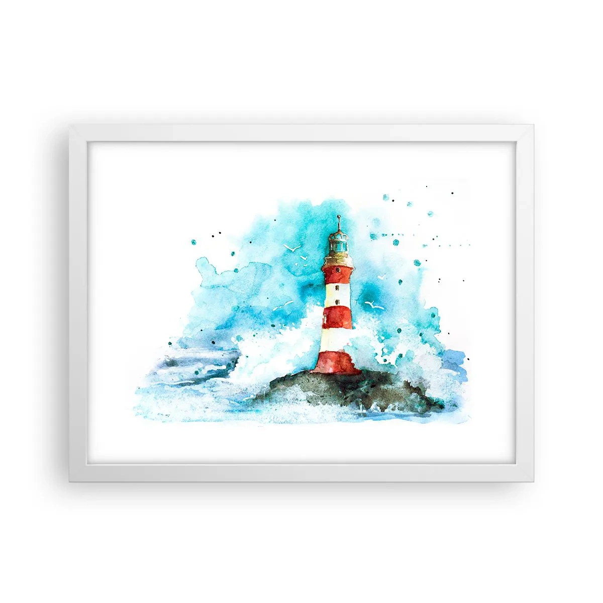 Affiche dans un cadre blanc - Poster - Unité des éléments - 40x30 cm