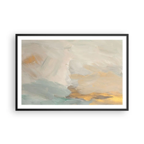 Affiche dans un cadre noir - Poster - Abstraction – le pays de la douceur - 91x61 cm