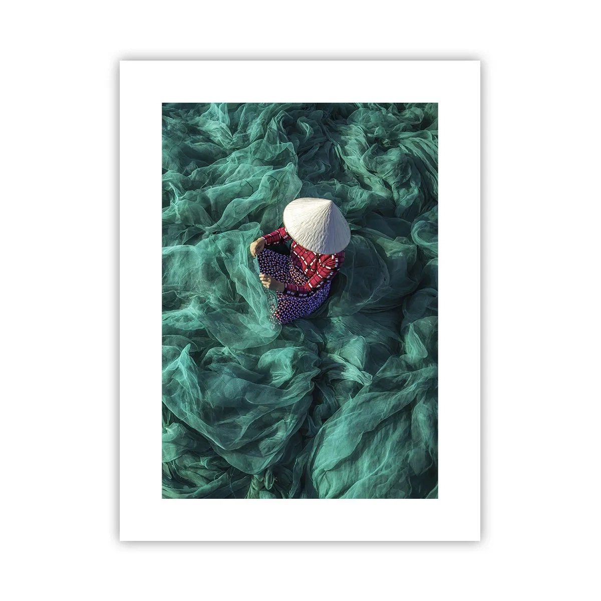 Affiche - Poster - Dans une mer de filet - 30x40 cm