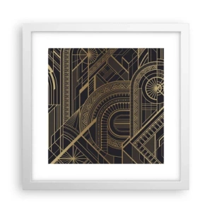 Affiche dans un cadre blanc - Poster - Concept, idée, plan - 30x30 cm