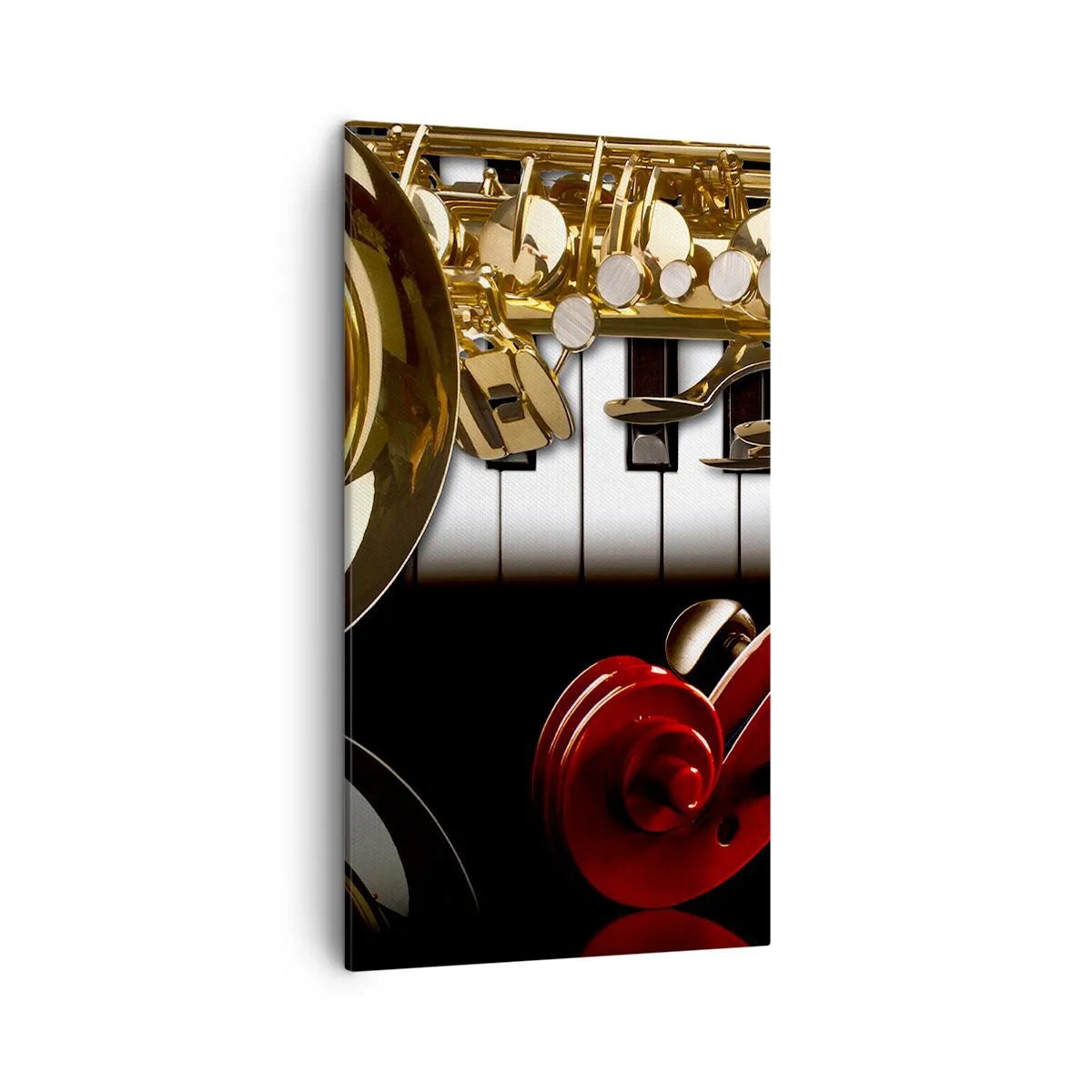 Impression sur toile - Image sur toile - Tôle, bois et ivoire - 45x80 cm