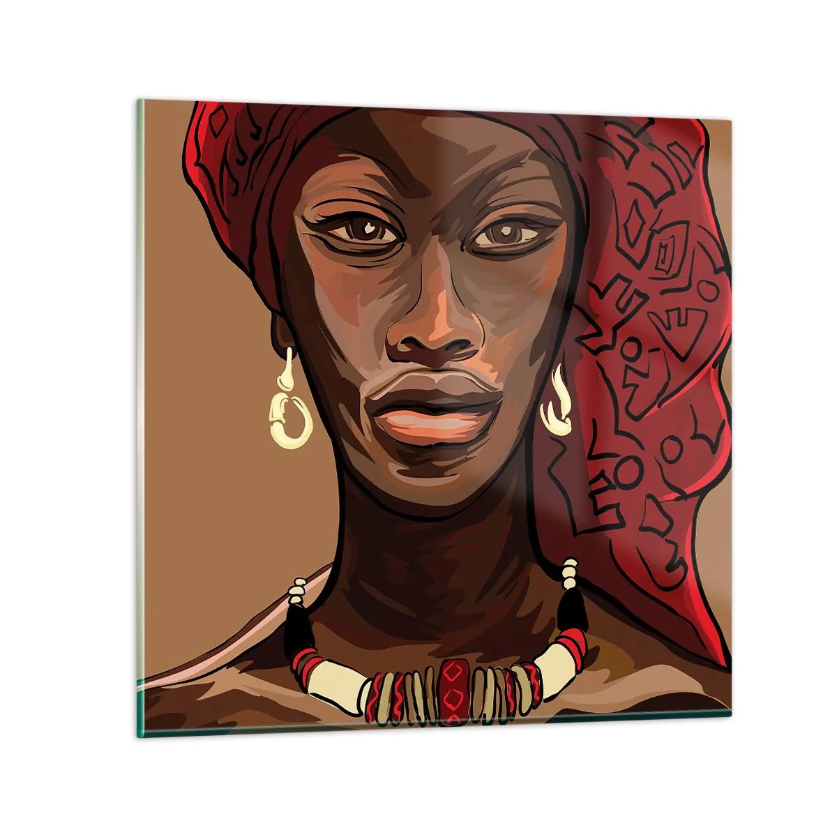 Impression sur verre - Image sur verre - Vénus d'ébène - 70x70 cm