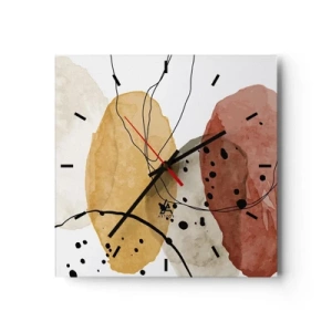 Horloge murale - Pendule murale - Léger et transparent comme l'air - 40x40 cm