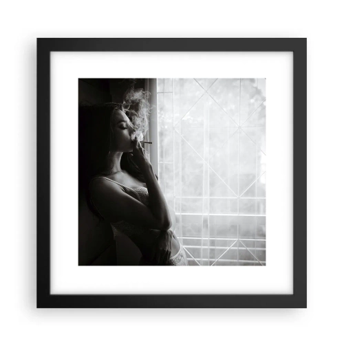 Affiche dans un cadre noir - Poster - Vous sentez-vous libre ? - 30x30 cm