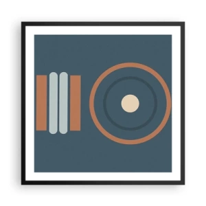 Affiche dans un cadre noir - Poster - Essence des choses - 60x60 cm