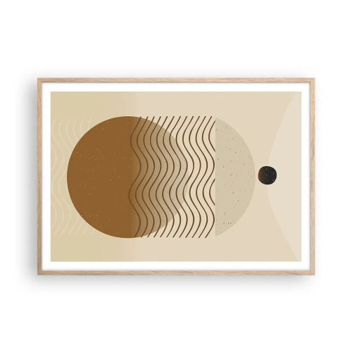 Affiche dans un chêne clair - Poster - Sur l'origine des figures géométriques - 100x70 cm