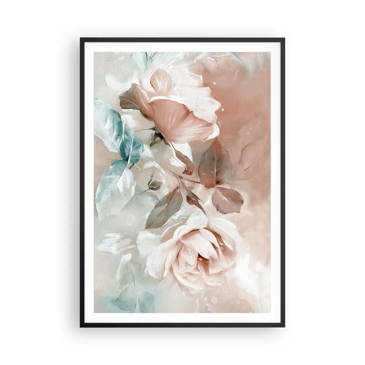 Affiche dans un cadre noir - Poster - L'esprit du romantisme - 70x100 cm