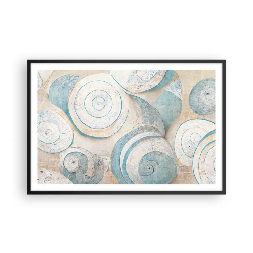 Affiche dans un cadre noir - Poster - Que cache la coque ? - 91x61 cm