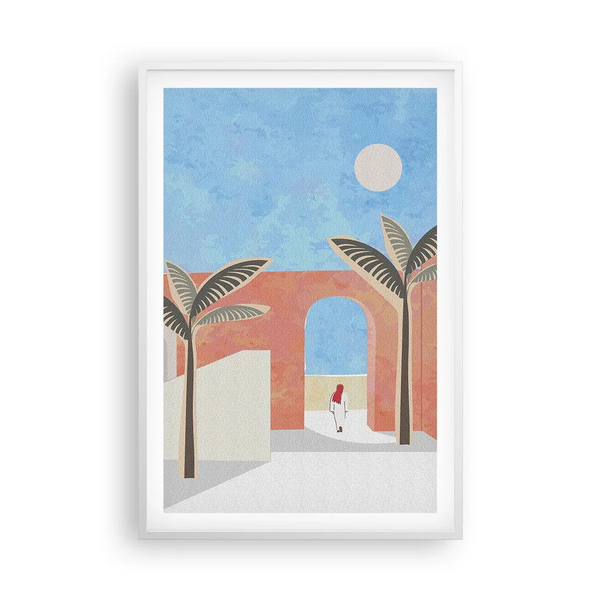 Affiche dans un cadre blanc - Poster - Journée arabe - 61x91 cm